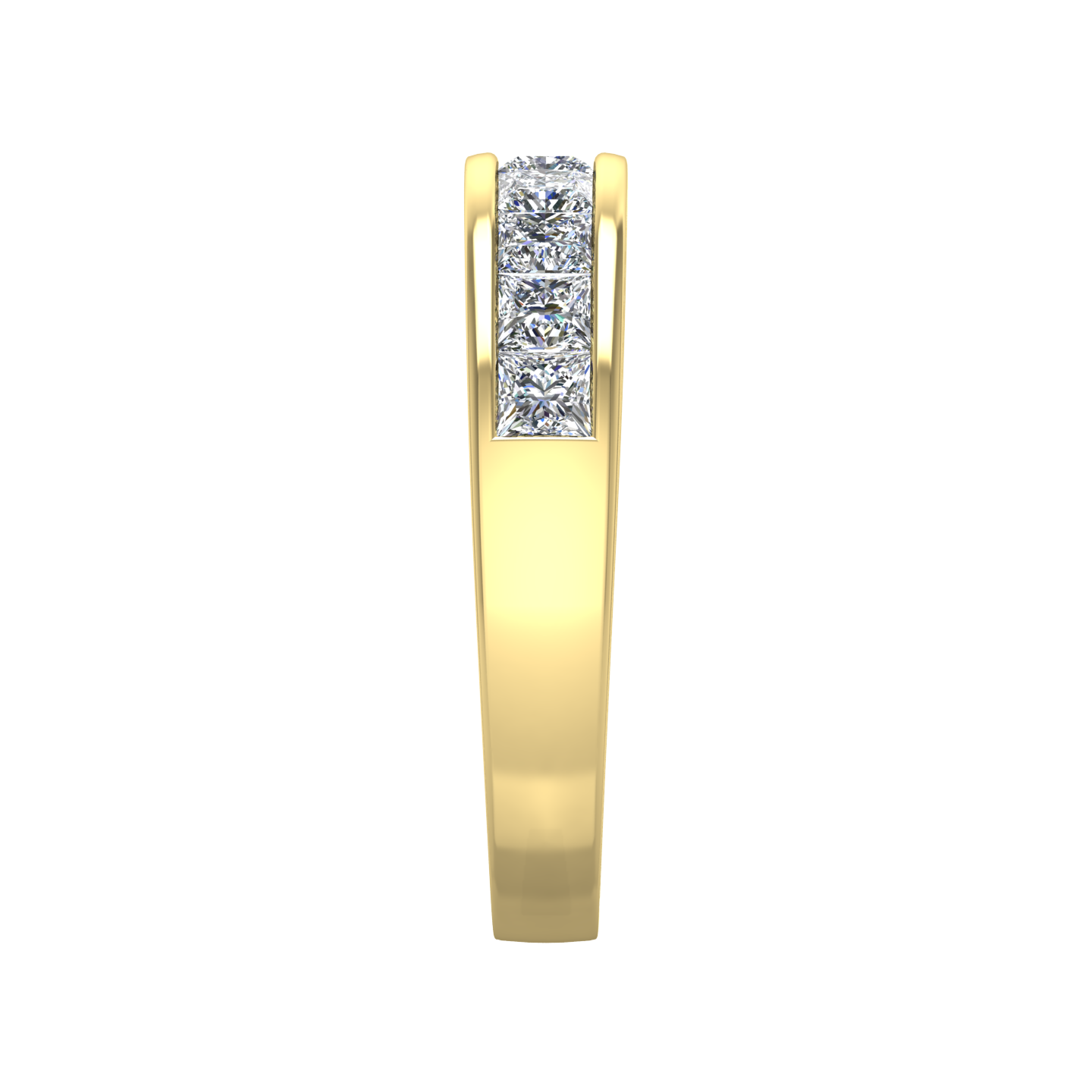Princess Cut 9 Stone Diamond Wedding Band gardiner-brothers