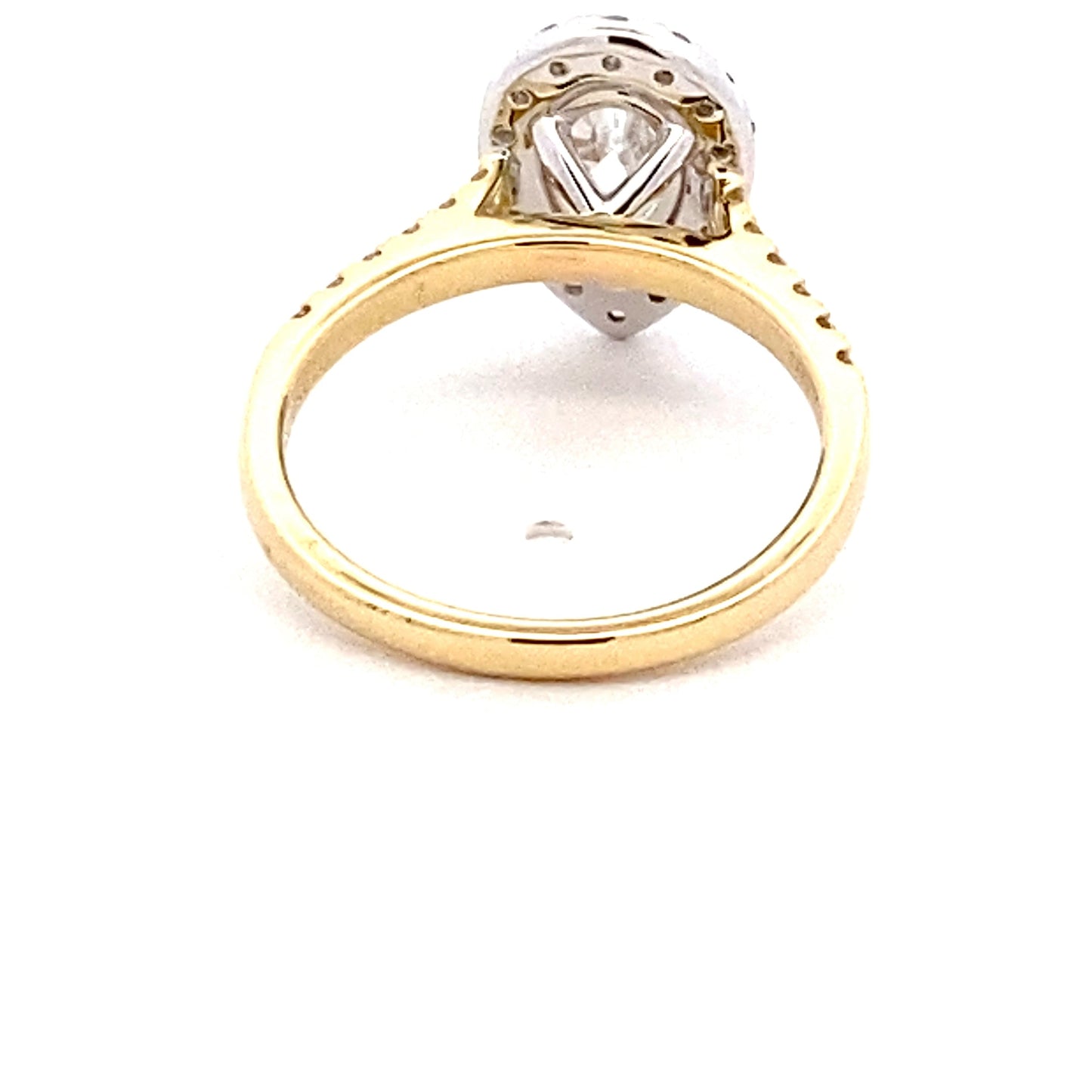 Pear Shape Diamond Halo Cluster Style Ring - 1.53cts Gardiner Brothers