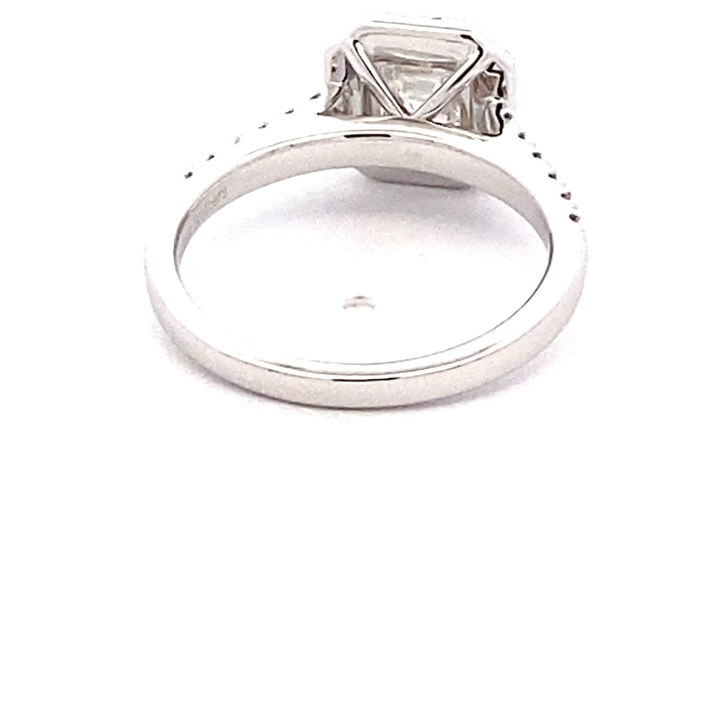 Asscher Cut Diamond Halo Cluster Style Ring - 1.39cts Gardiner Brothers