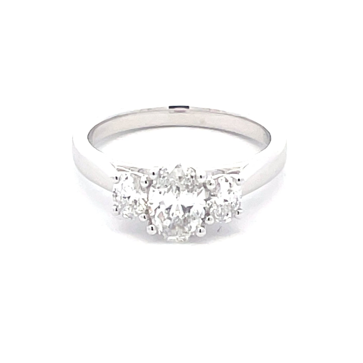 Oval Shaped Diamond 3 Stone Ring - 1.10cts Gardiner Brothers