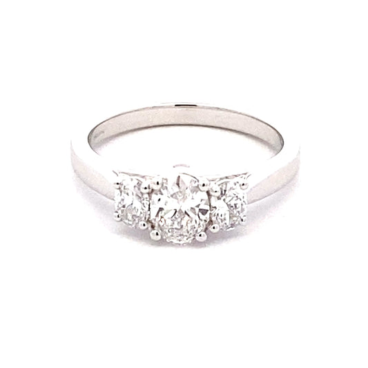 Oval Shaped Diamond 3 Stone Ring - 1.01cts  Gardiner Brothers