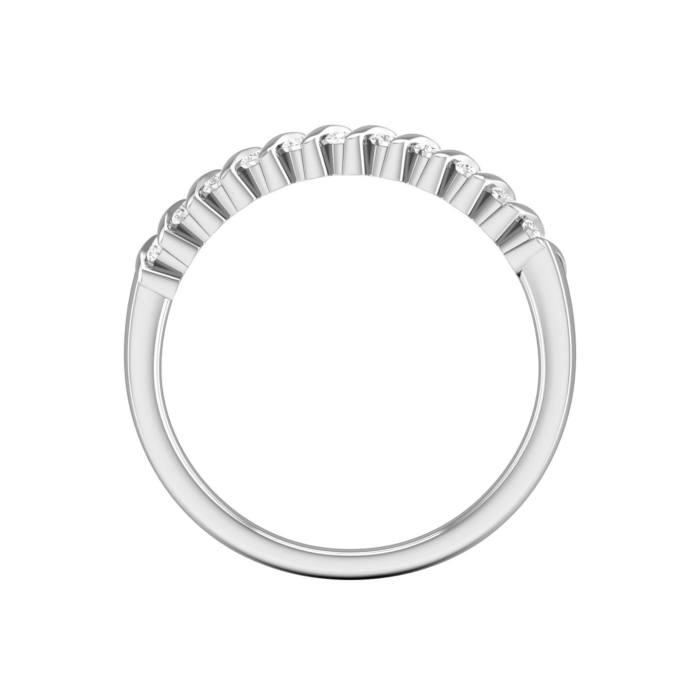 Round Brilliant Cut Diamond Wedding Band gardiner-brothers