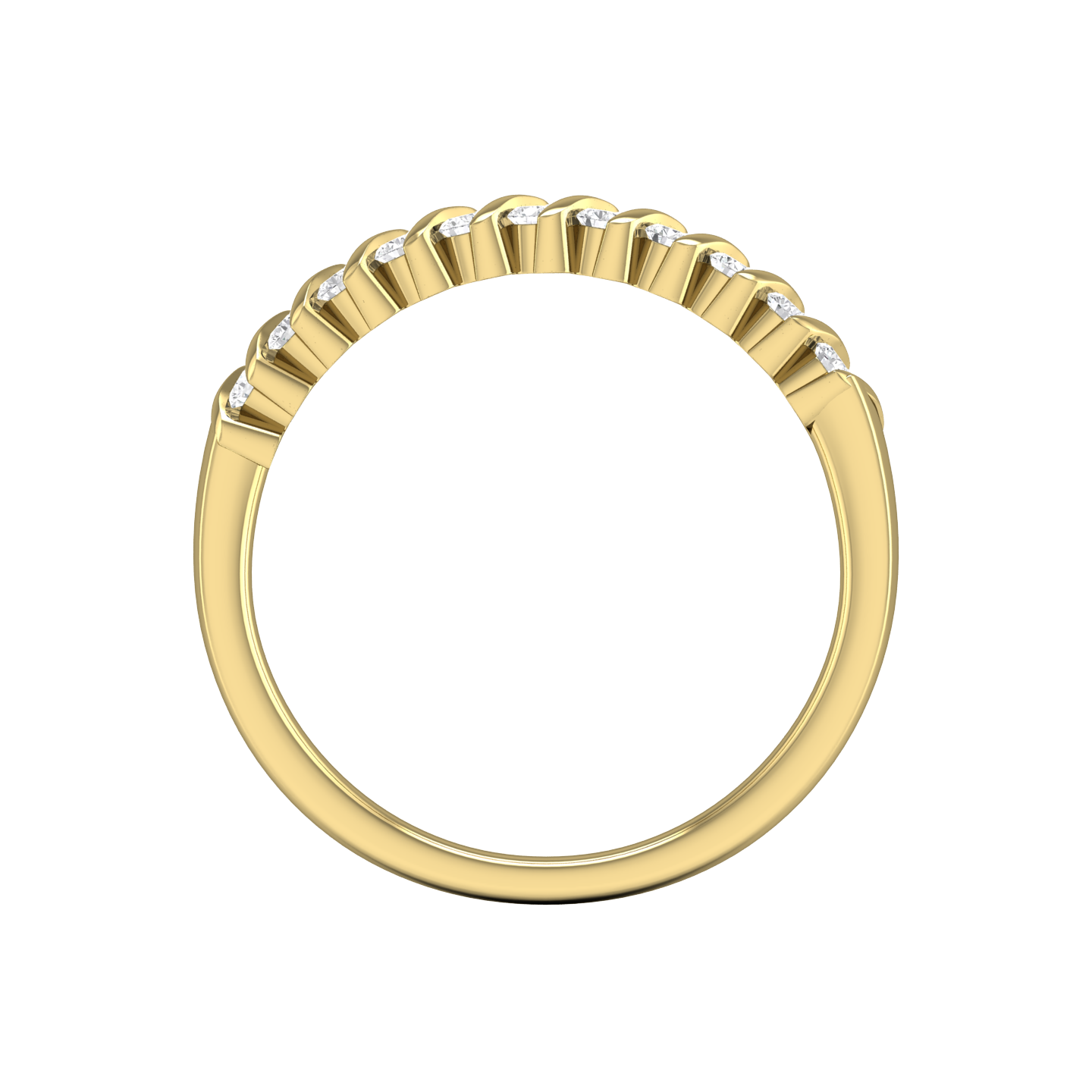 Round Brilliant Cut Diamond Wedding Band gardiner-brothers