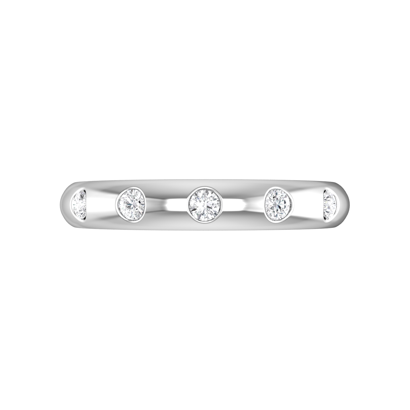 Round Brilliant Cut Diamond Wedding Band gardiner-brothers