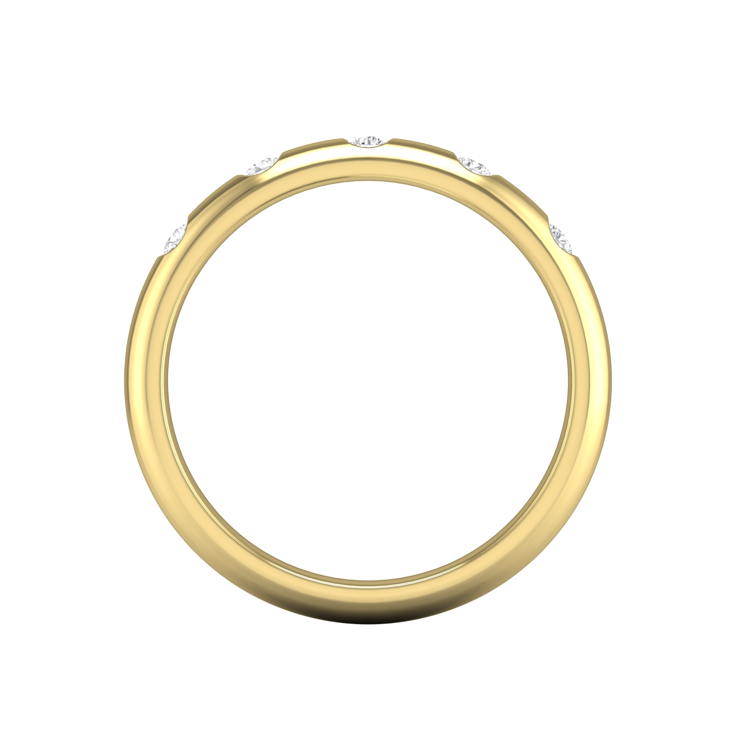 Round Brilliant Cut Diamond Wedding Band gardiner-brothers