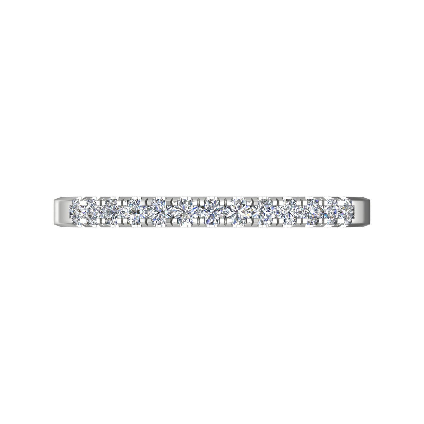 Diamond Set Micro Claw Style Wedding Band gardiner-brothers