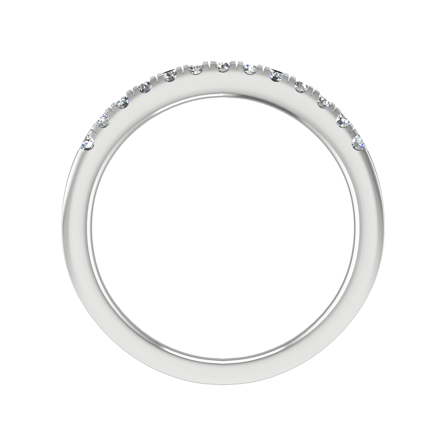 Diamond Set Micro Claw Style Wedding Band gardiner-brothers