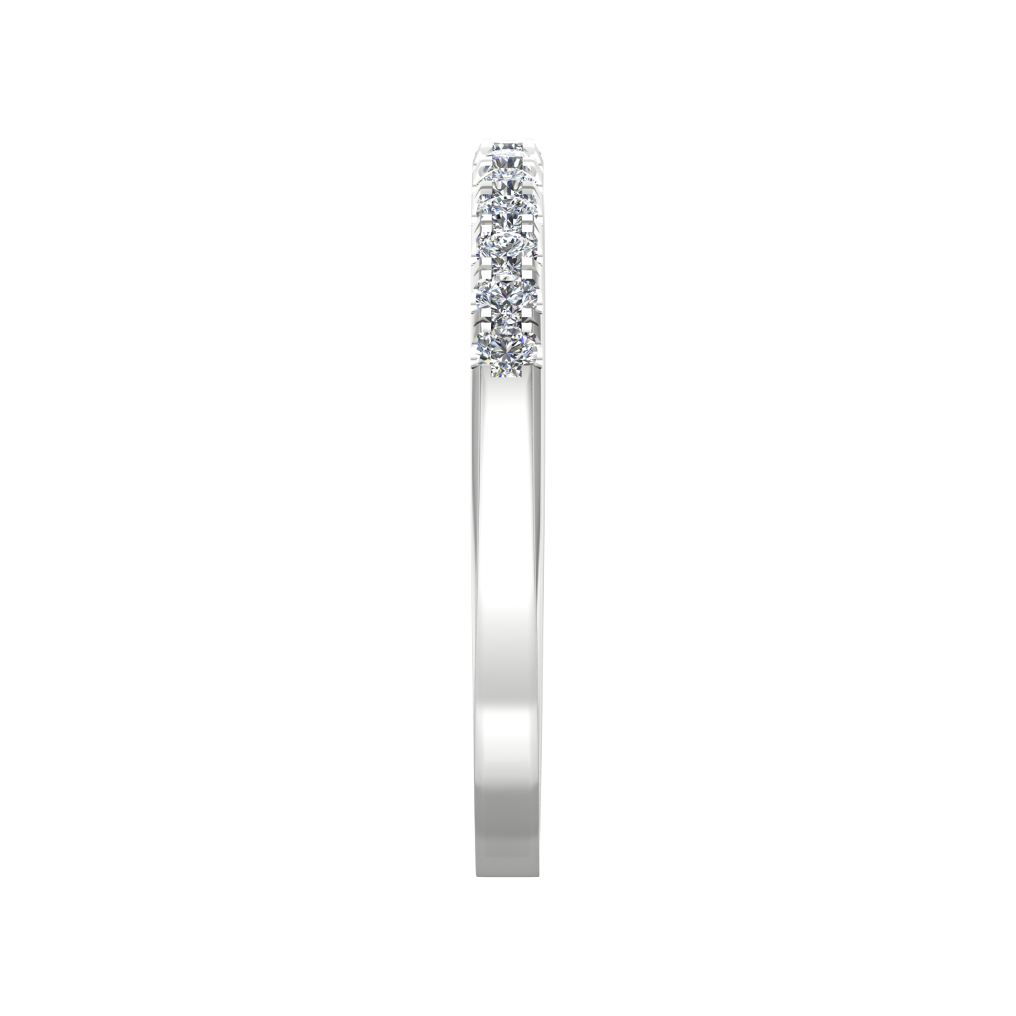 Diamond Set Micro Claw Style Wedding Band gardiner-brothers
