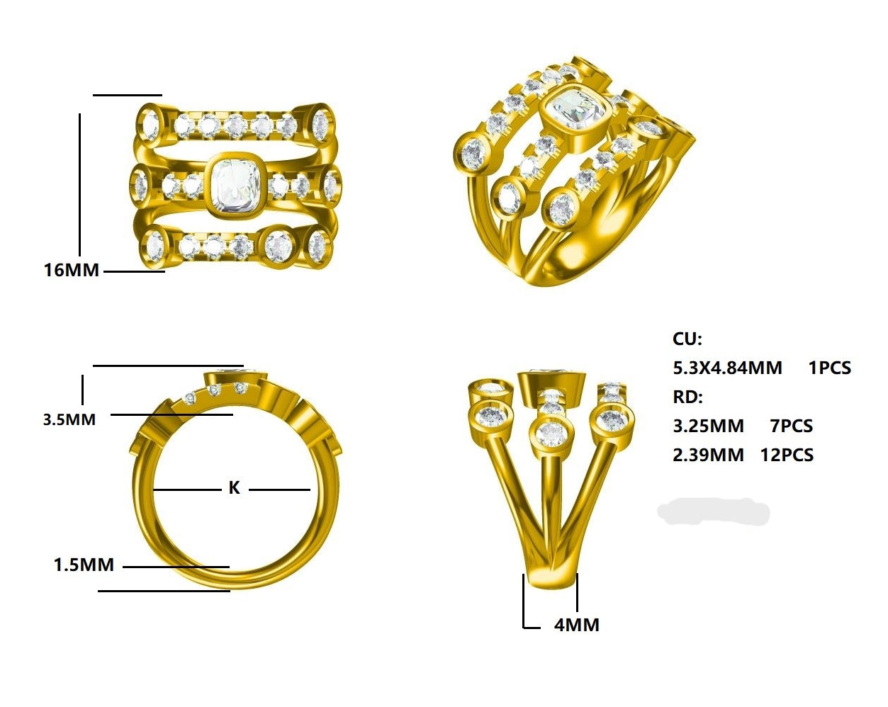 Platinum, Diamond Dress Ring Gardiner Brothers