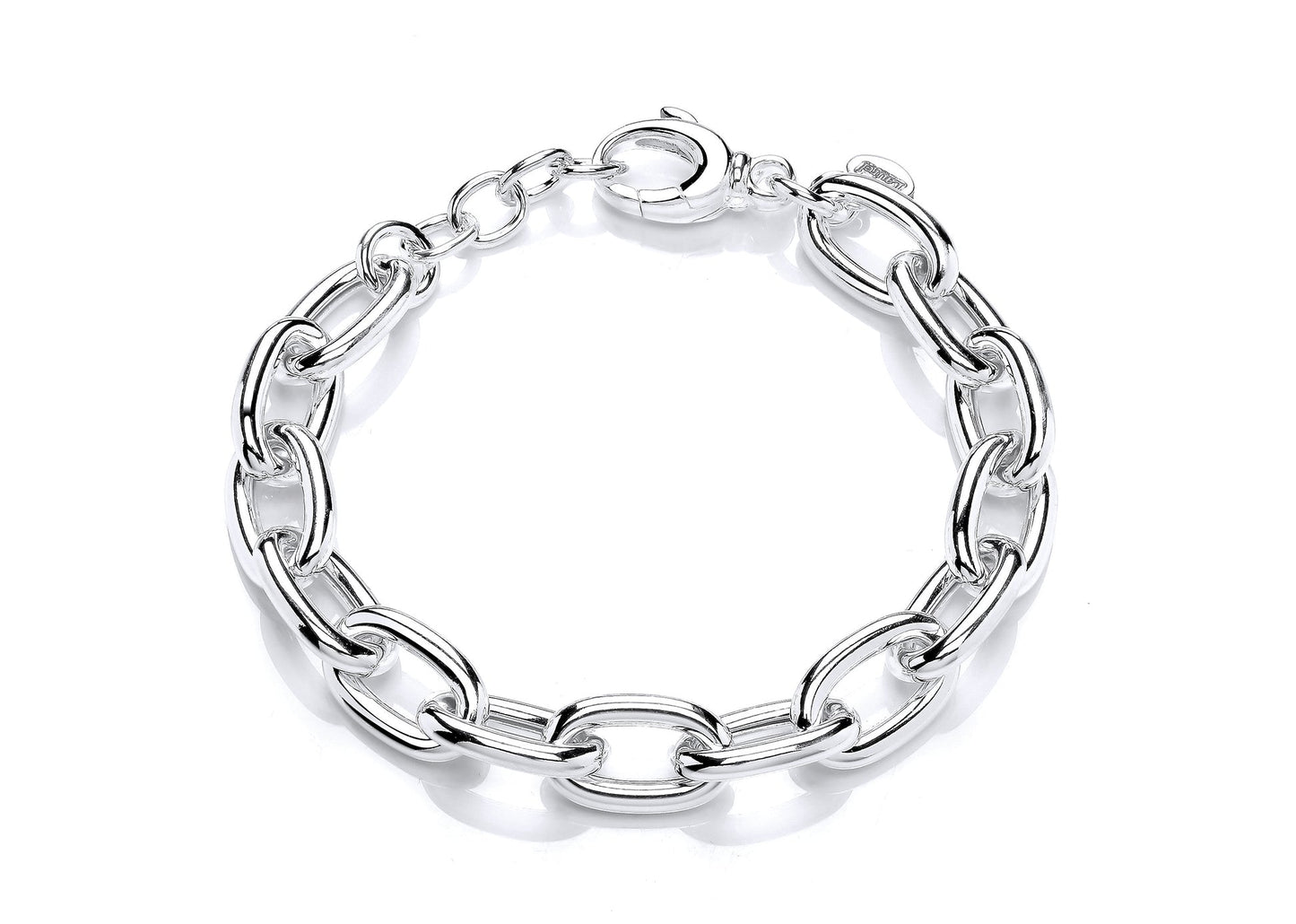 Silver Oblong Link Bracelet Gardiner Brothers