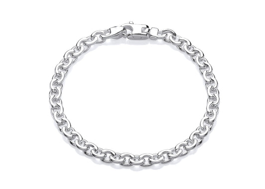 Silver Tight Round Link Bracelet  Gardiner Brothers