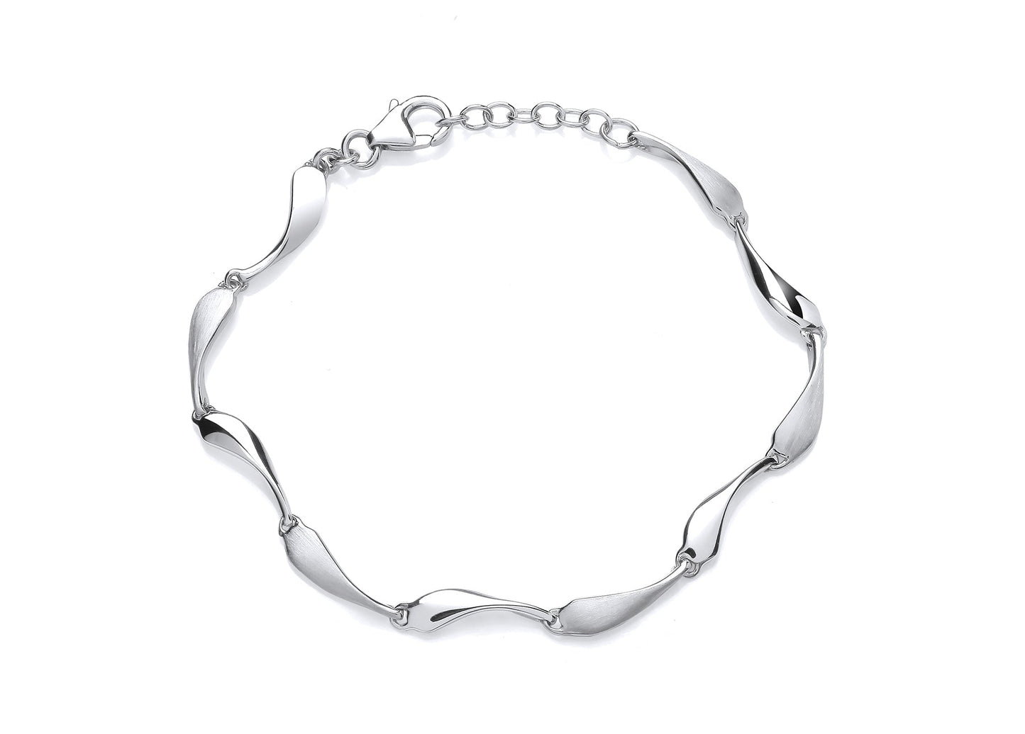 Silver Teardrop Link Bracelet Gardiner Brothers