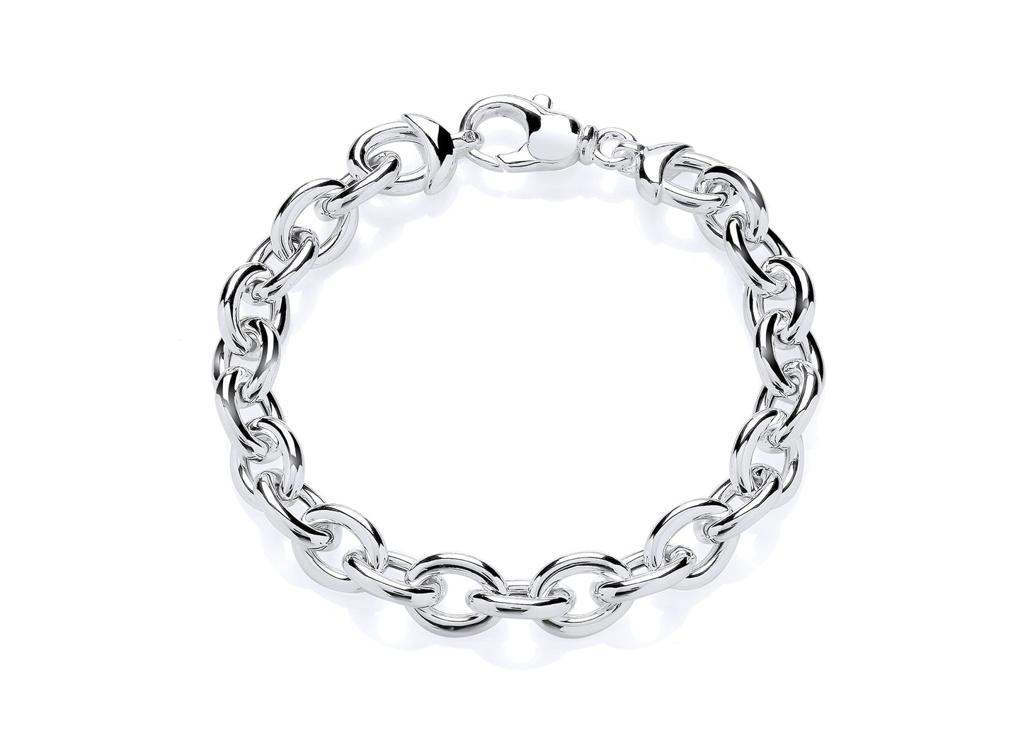 Silver Cable Style Bracelet Gardiner Brothers