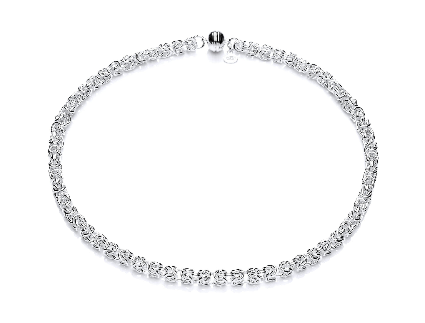 Silver Byzantine Link Necklace Gardiner Brothers