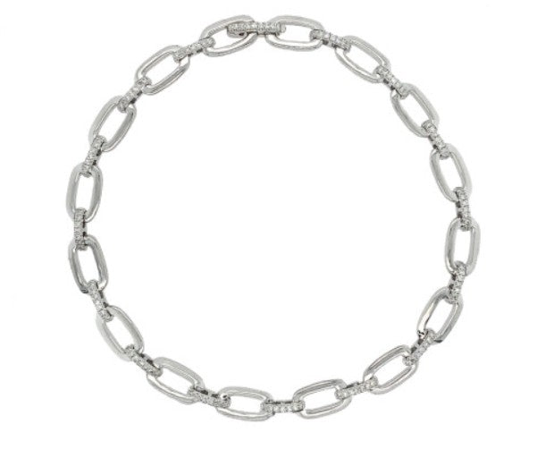 White Gold and Diamond Bracelet Gardiner Brothers