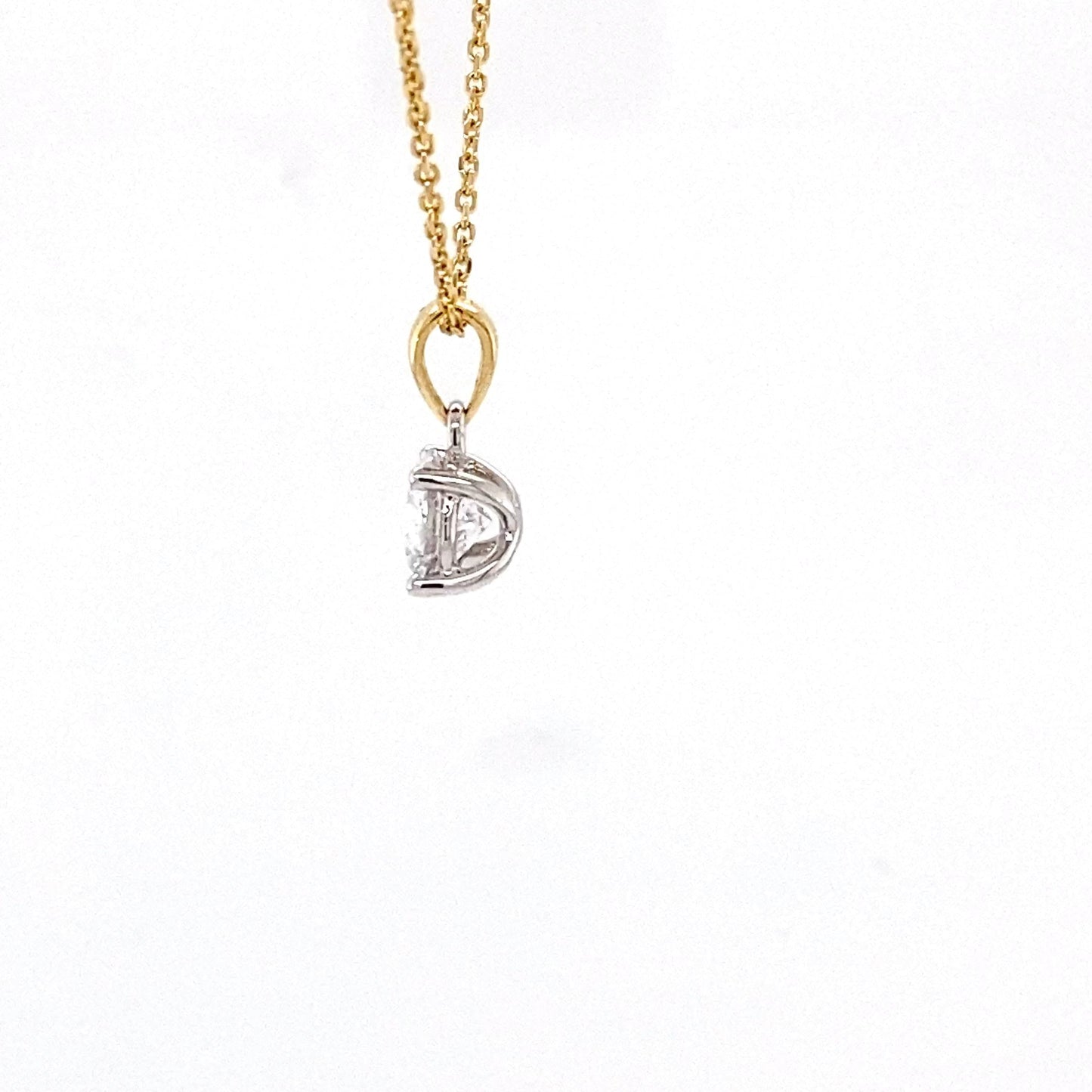 Round brilliant Cut Diamond Solitaire Pendant - 0.80cts Gardiner Brothers