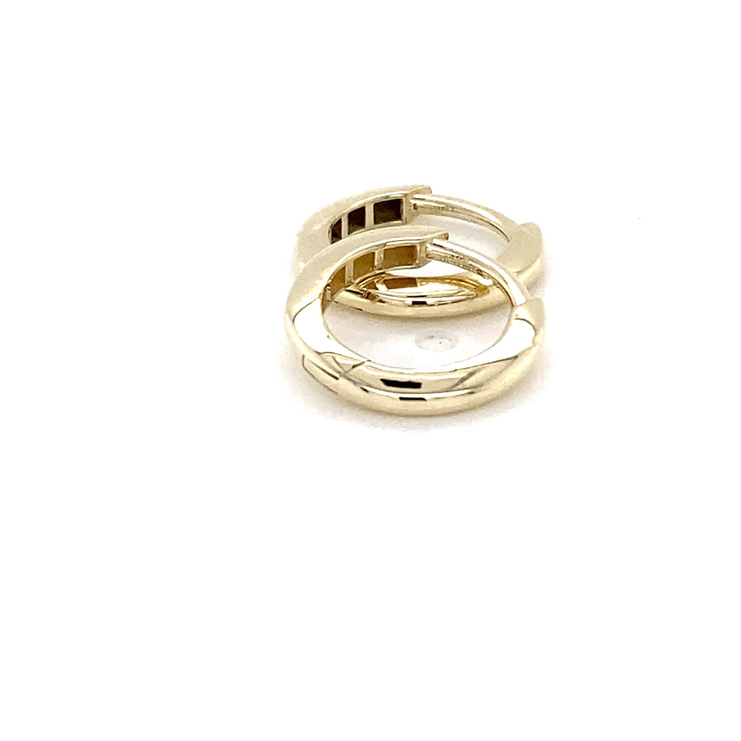 Yellow Gold 'Huggie' Style Hoop Earrings Gardiner Brothers