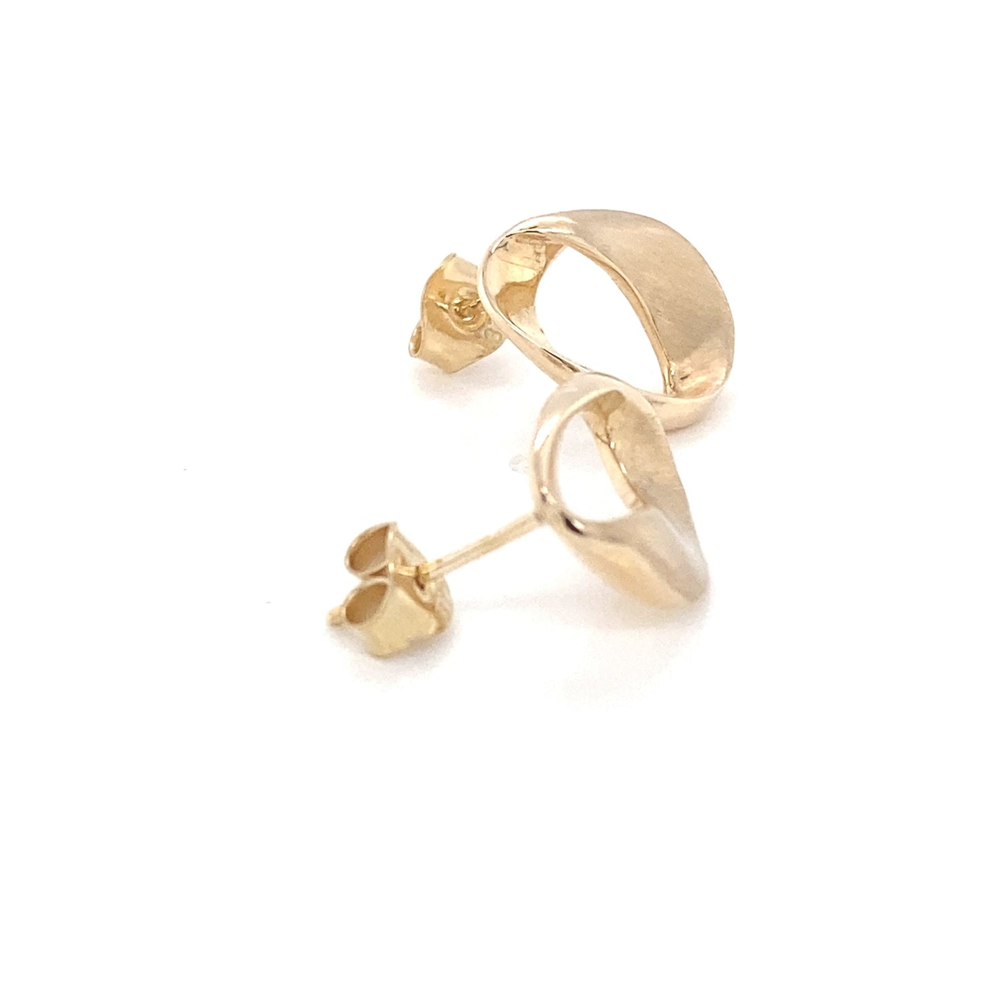 Yellow Gold Open Pear Shaped Earrings Gardiner Brothers
