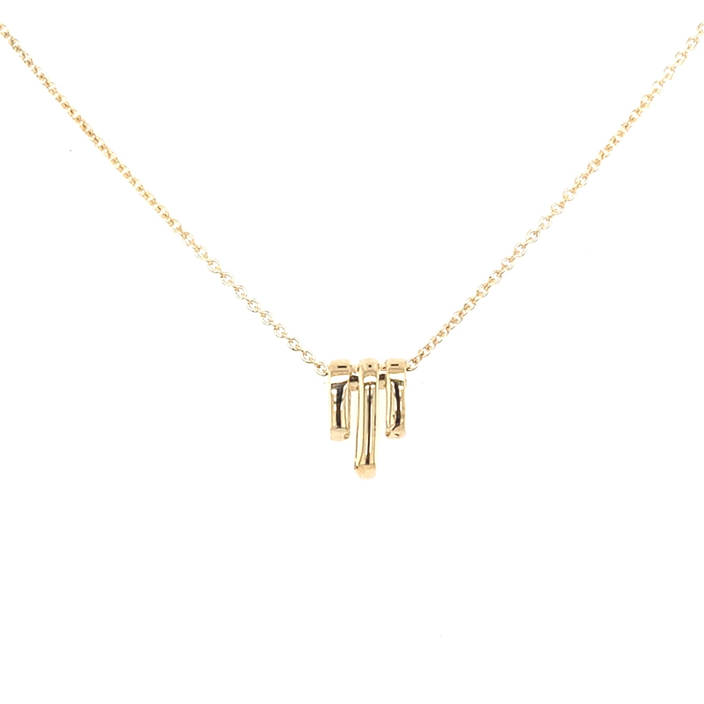 Yellow Gold 3-Bar Pendant Gardiner Brothers