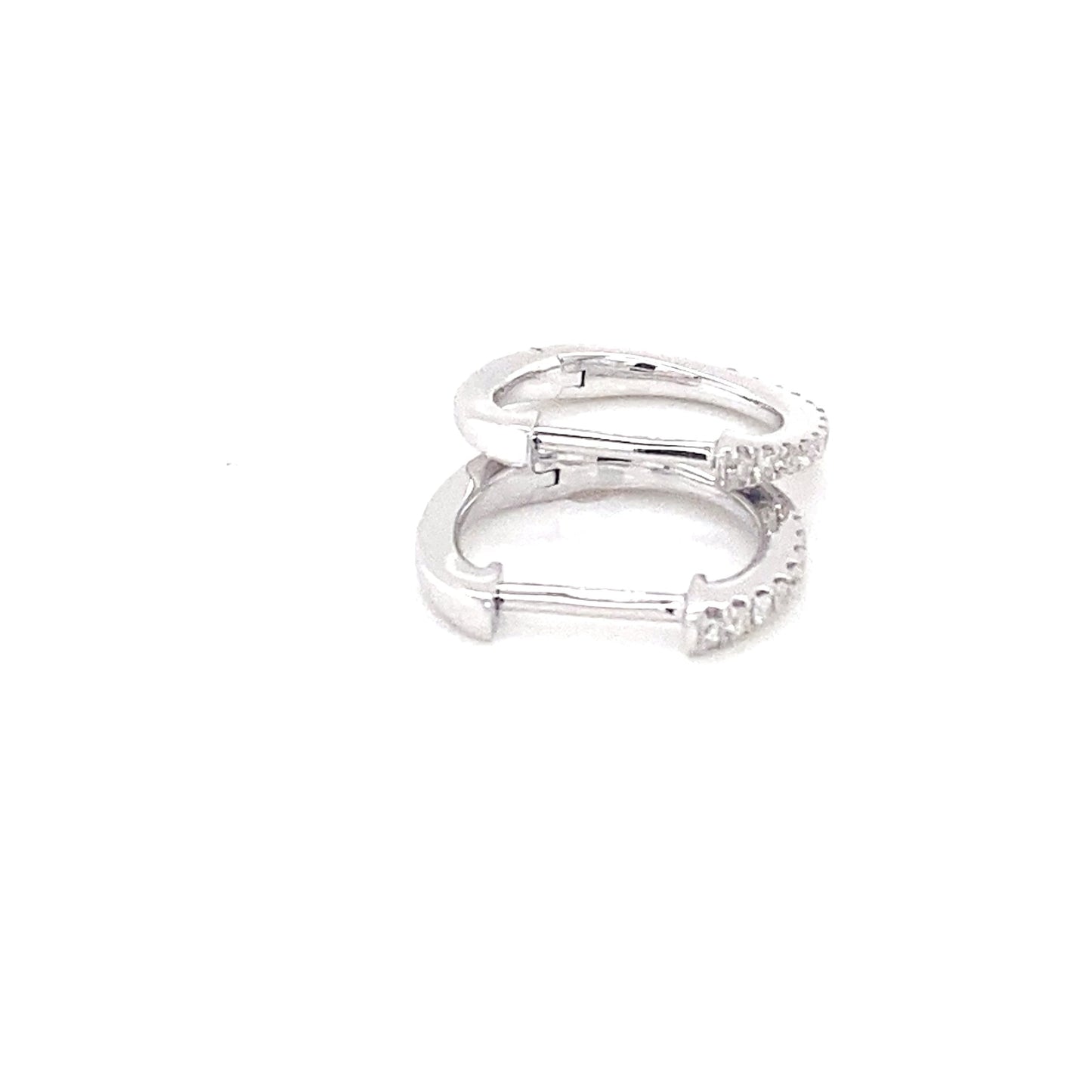 White Gold Diamond Hoop Earrings Gardiner Brothers