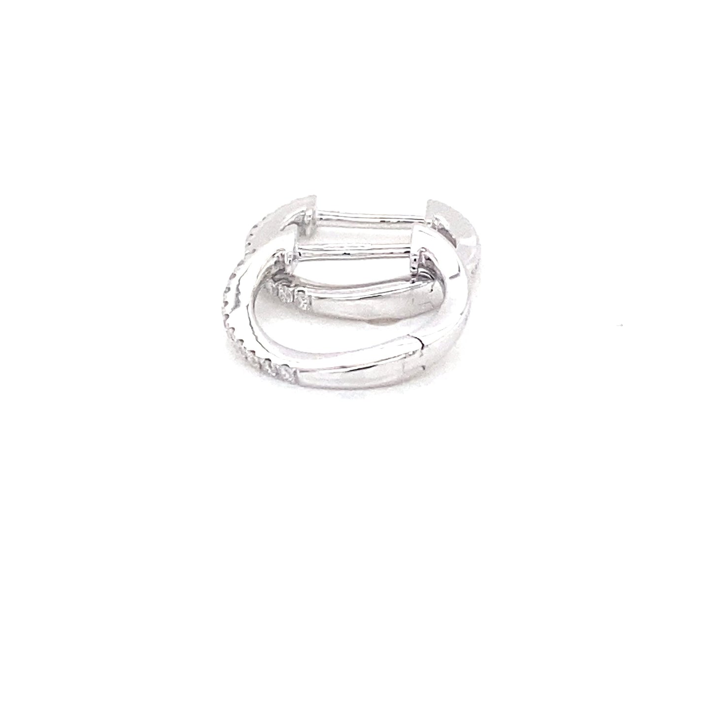 White Gold Diamond Hoop Earrings Gardiner Brothers