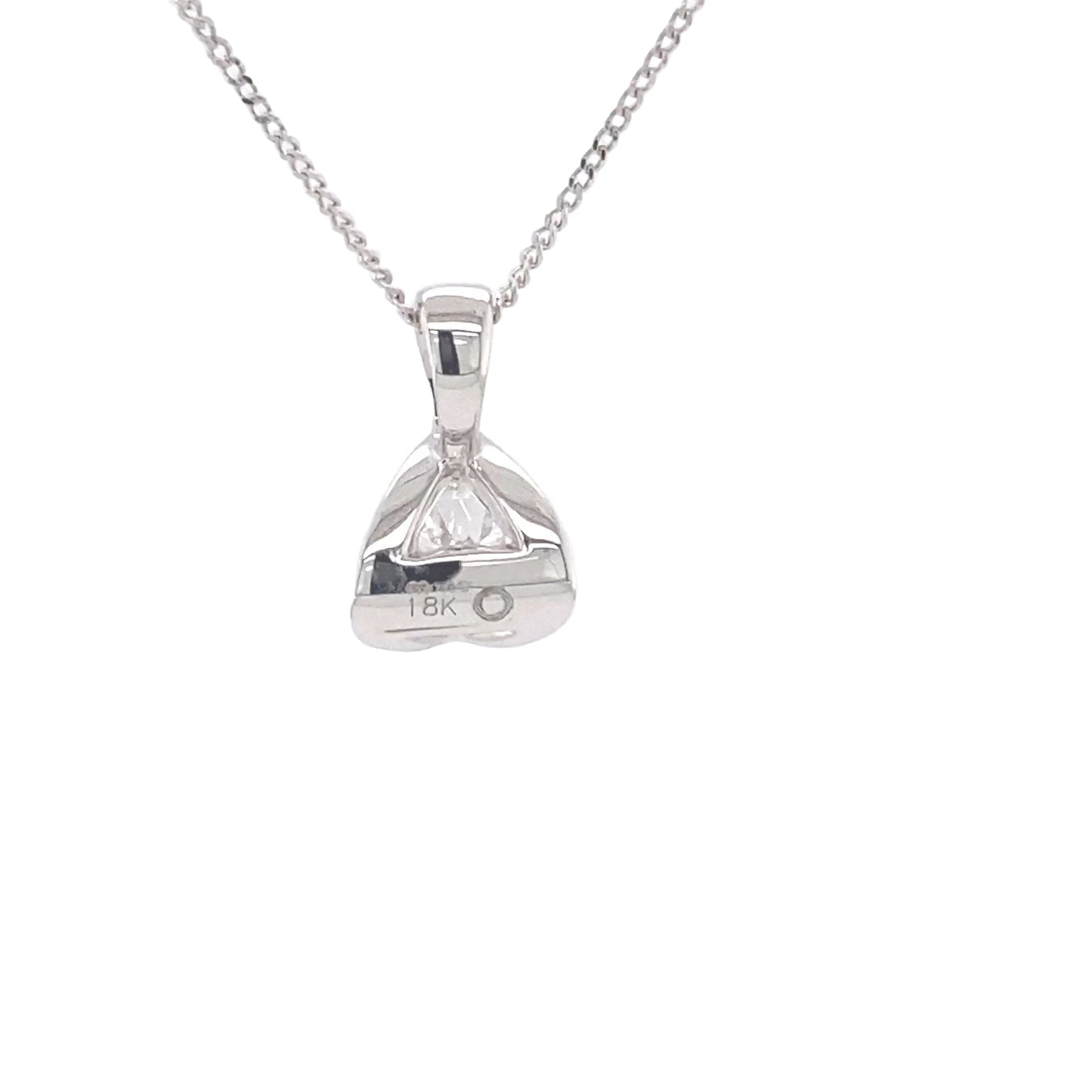 Round Brilliant Cut Diamond Fancy Style Solitaire Pendant - 0.51cts Gardiner Brothers