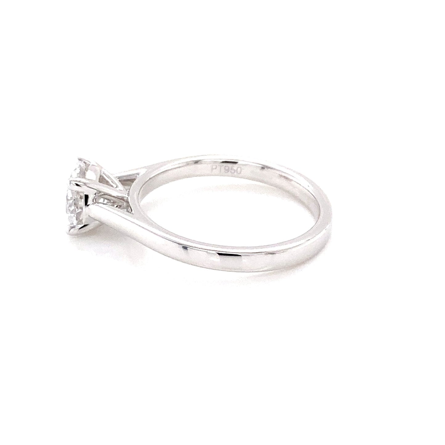 Round brilliant cut diamond solitaire ring - 1.01cts Gardiner Brothers