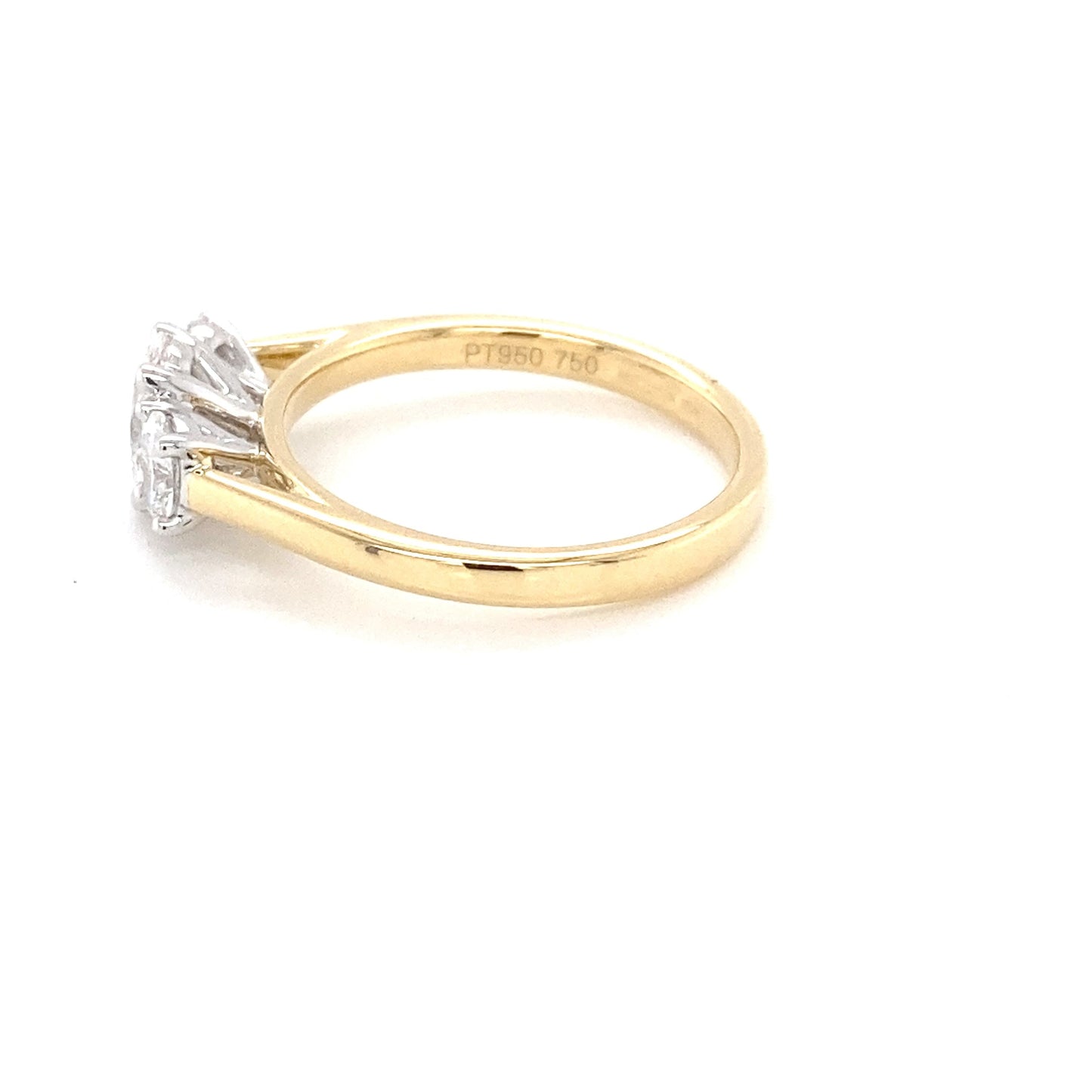 Oval Shaped Diamond 3 Stone Ring - 0.90cts Gardiner Brothers