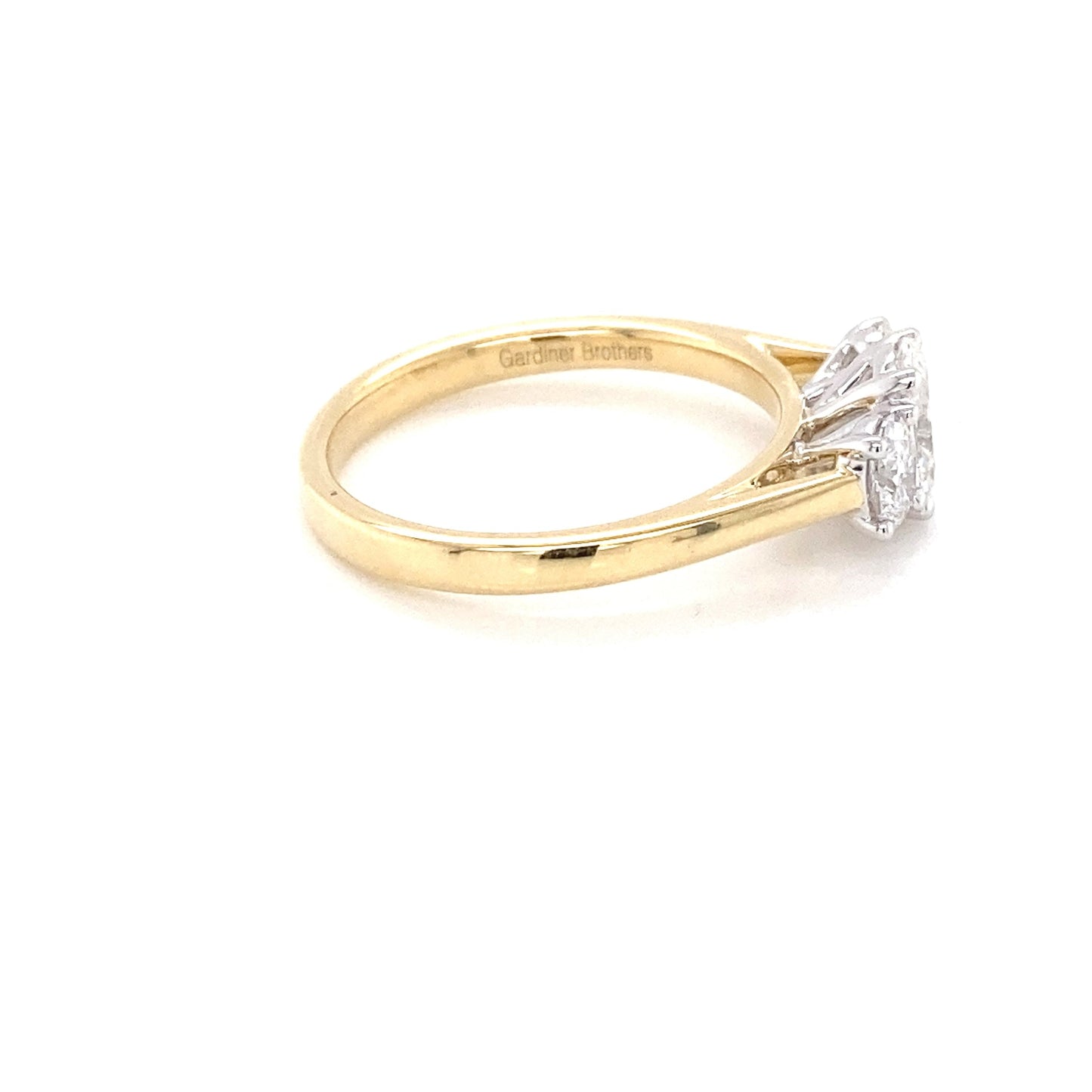 Oval Shaped Diamond 3 Stone Ring - 0.90cts Gardiner Brothers