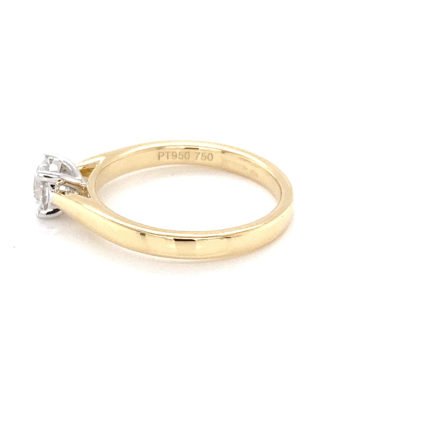 Round Brilliant cut diamond solitaire ring - 0.50cts Gardiner Brothers