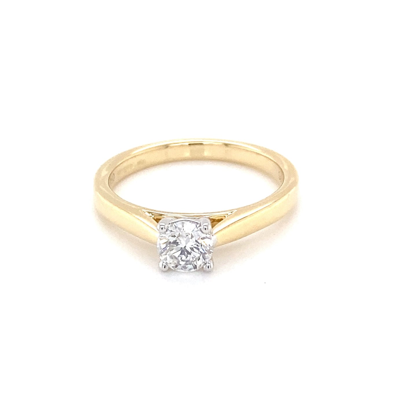 Round Brilliant cut diamond solitaire ring - 0.50cts Gardiner Brothers