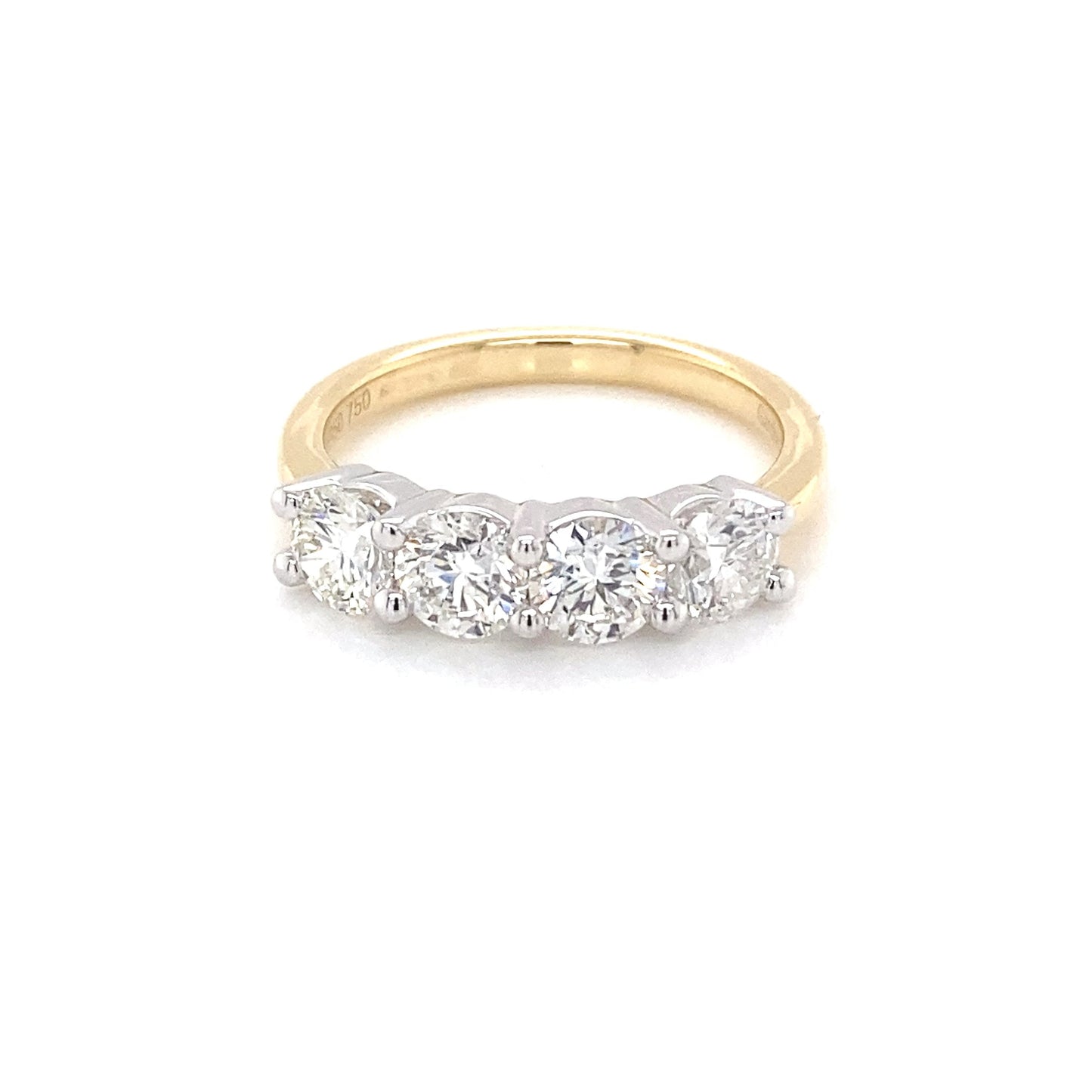 Round Brilliant Cut Diamond 4 Stone Ring - 1.60cts Gardiner Brothers