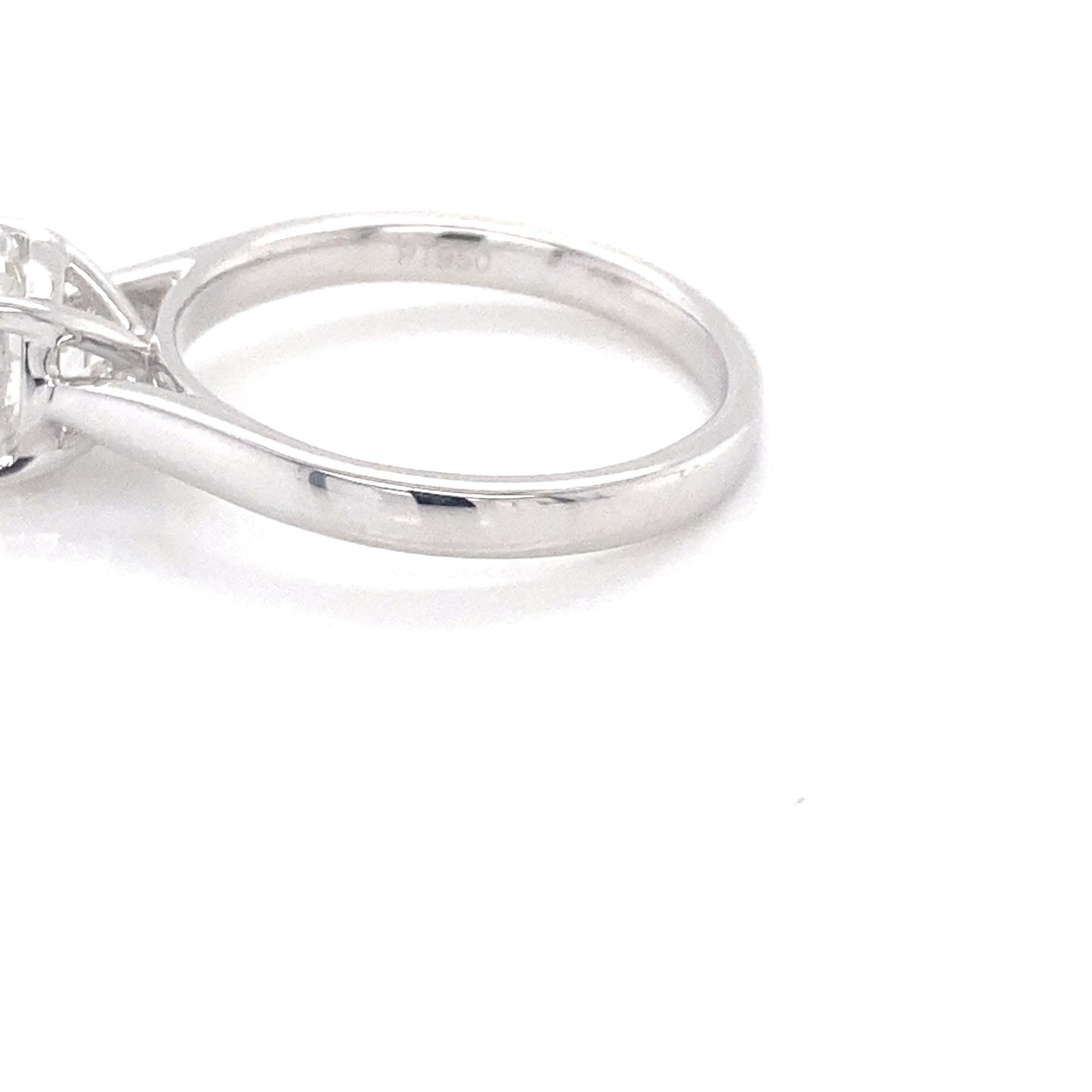 Platinum Round Brilliant Cut Diamond Solitaire Ring - 1.51cts Gardiner Brothers