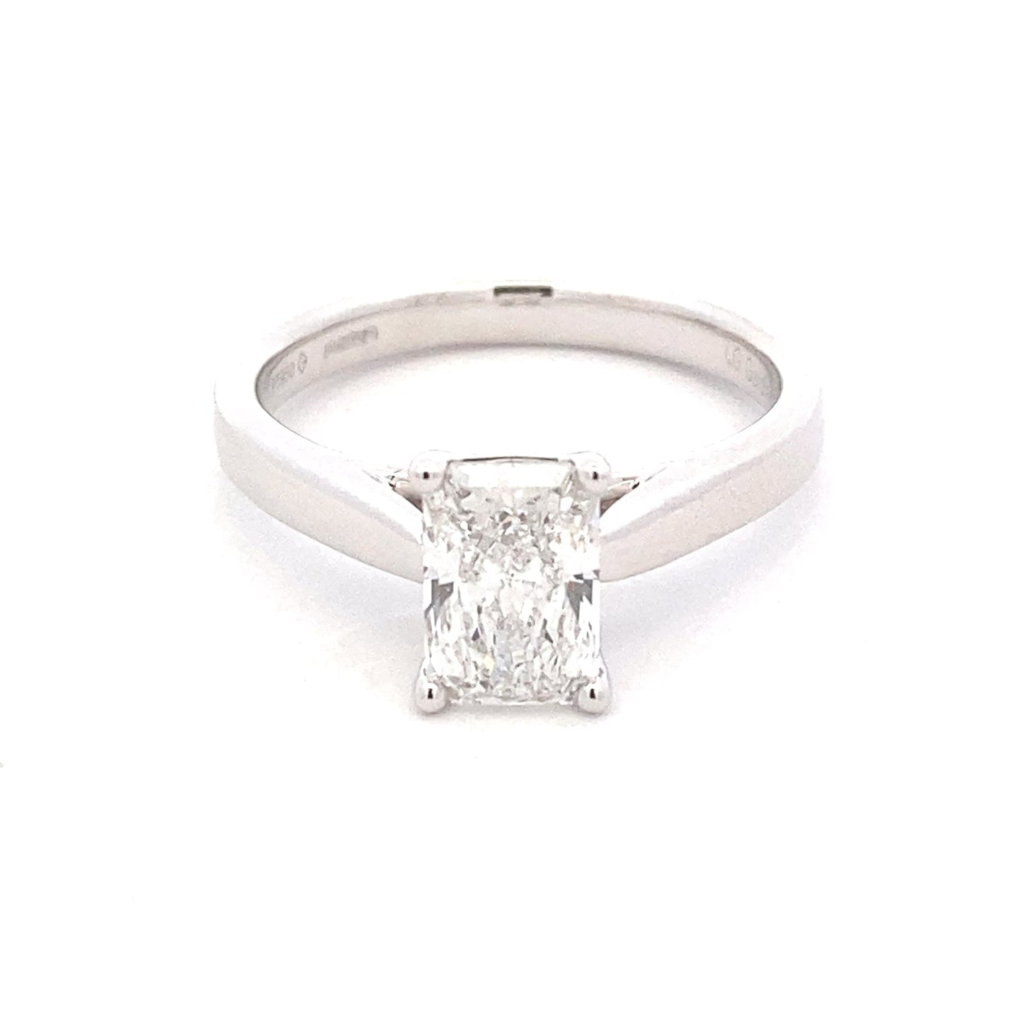 Lab Grown Radiant Cut Diamond Solitaire Ring - 1.21cts Gardiner Brothers