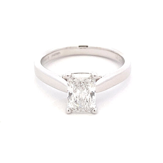 Lab Grown Radiant Cut Diamond Solitaire Ring - 1.21cts Gardiner Brothers