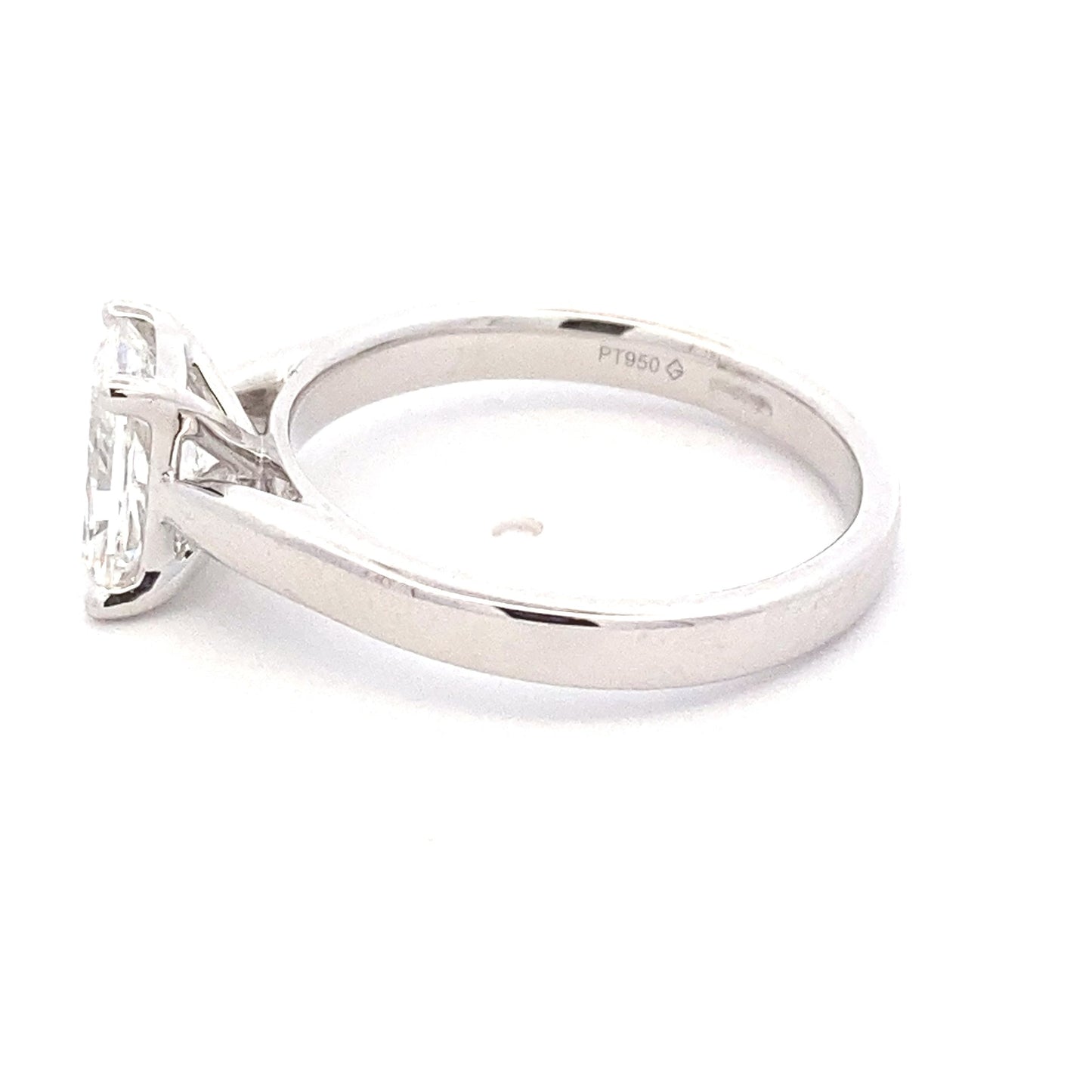 Lab Grown Radiant Cut Diamond Solitaire Ring - 1.21cts Gardiner Brothers