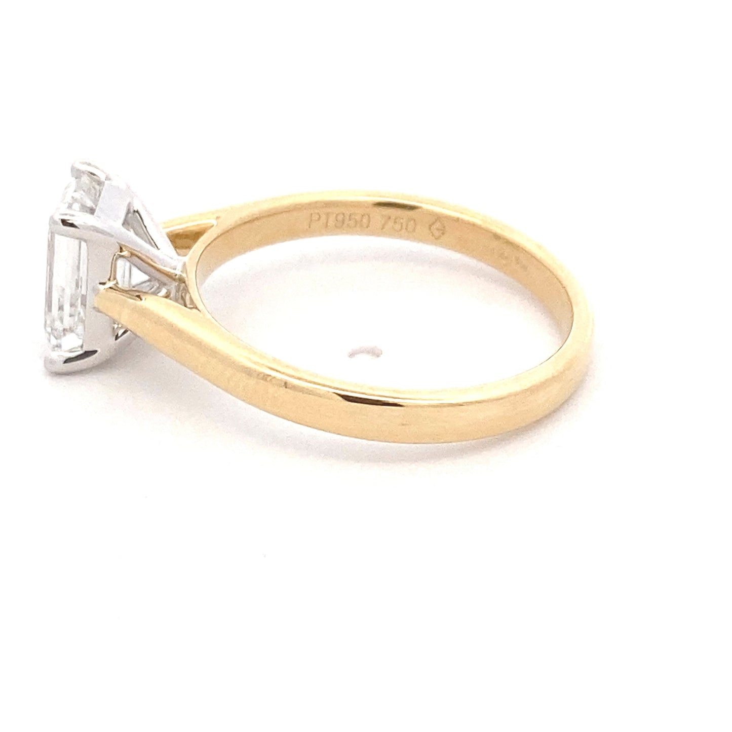 Lab Grown emerald cut diamond solitaire ring - 1.51cts Gardiner Brothers