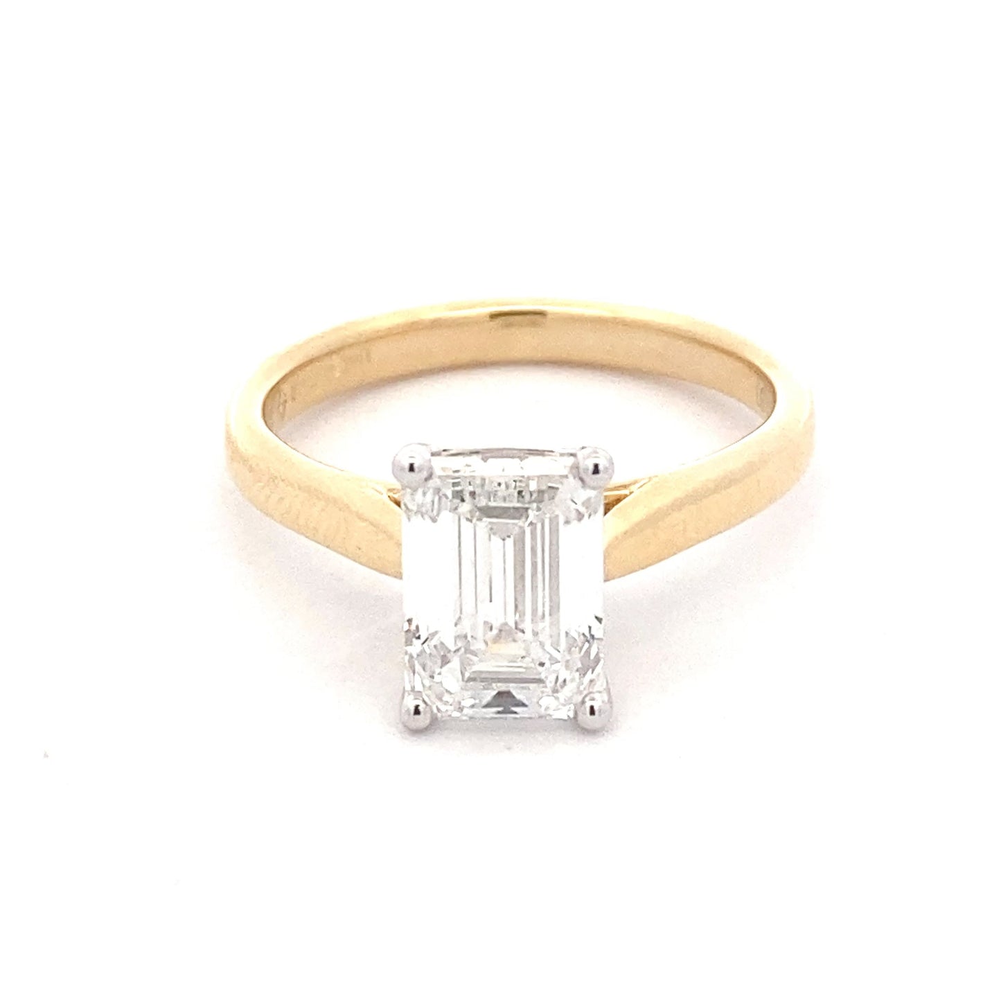 Lab Grown emerald cut diamond solitaire ring - 2.01cts Gardiner Brothers