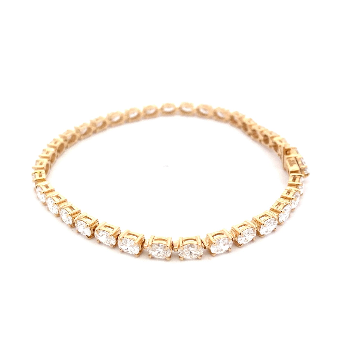 Lab Grown Oval Diamond Tennis Bracelet - 7.00cts Gardiner Brothers