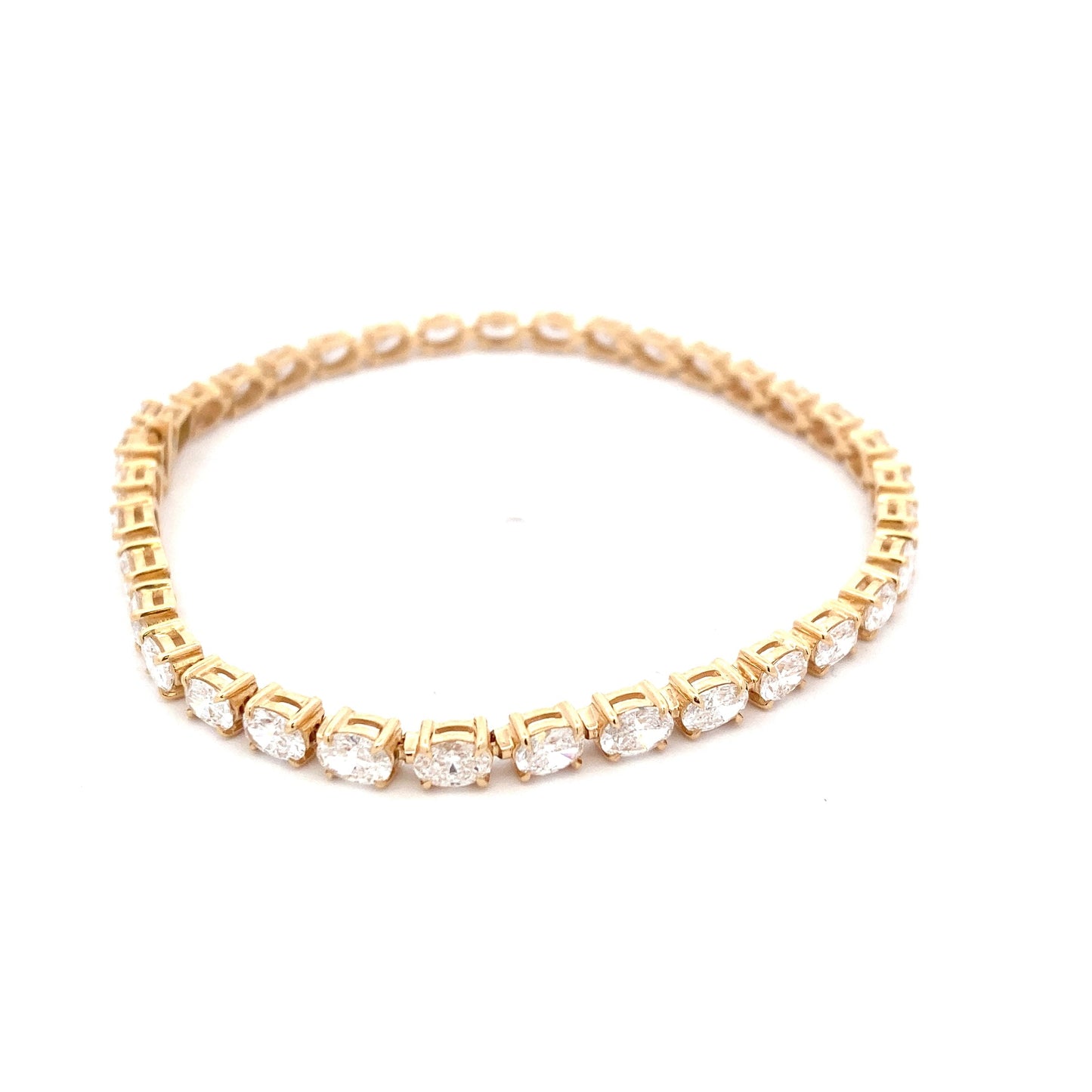 Lab Grown Oval Diamond Tennis Bracelet - 7.00cts Gardiner Brothers