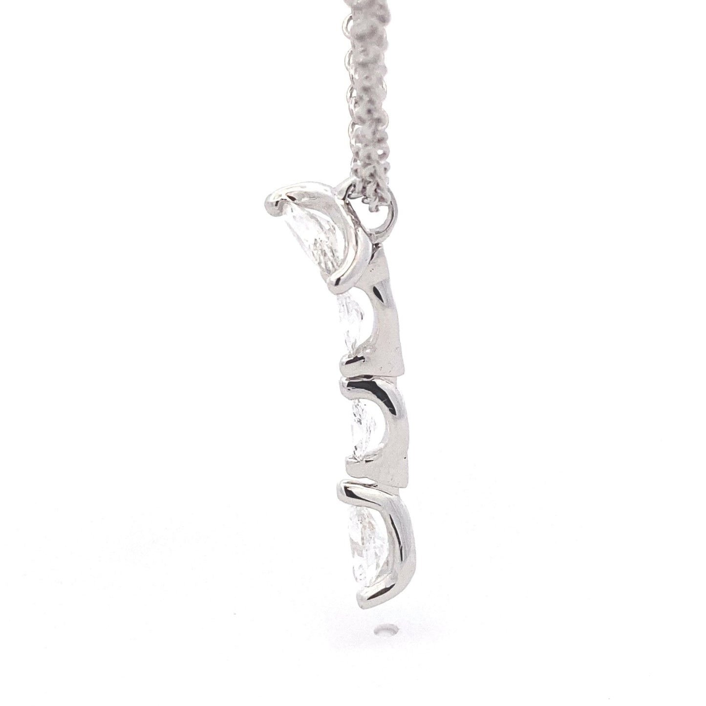 Marquise and Pear Shaped Diamond Fancy Style Drop Pendant - 0.96cts Gardiner Brothers