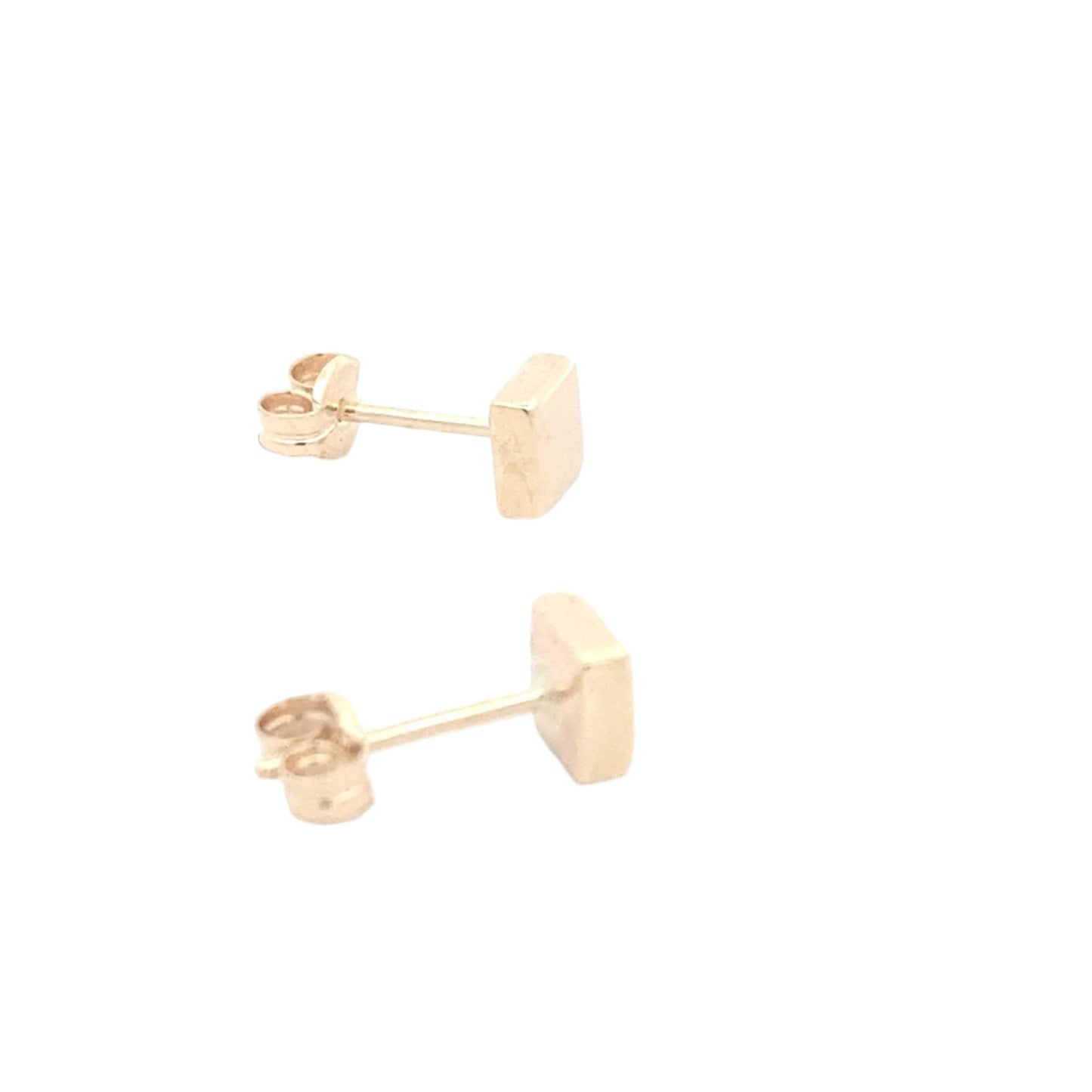 Yellow Gold 5mm Square Stud Earring Gardiner Brothers