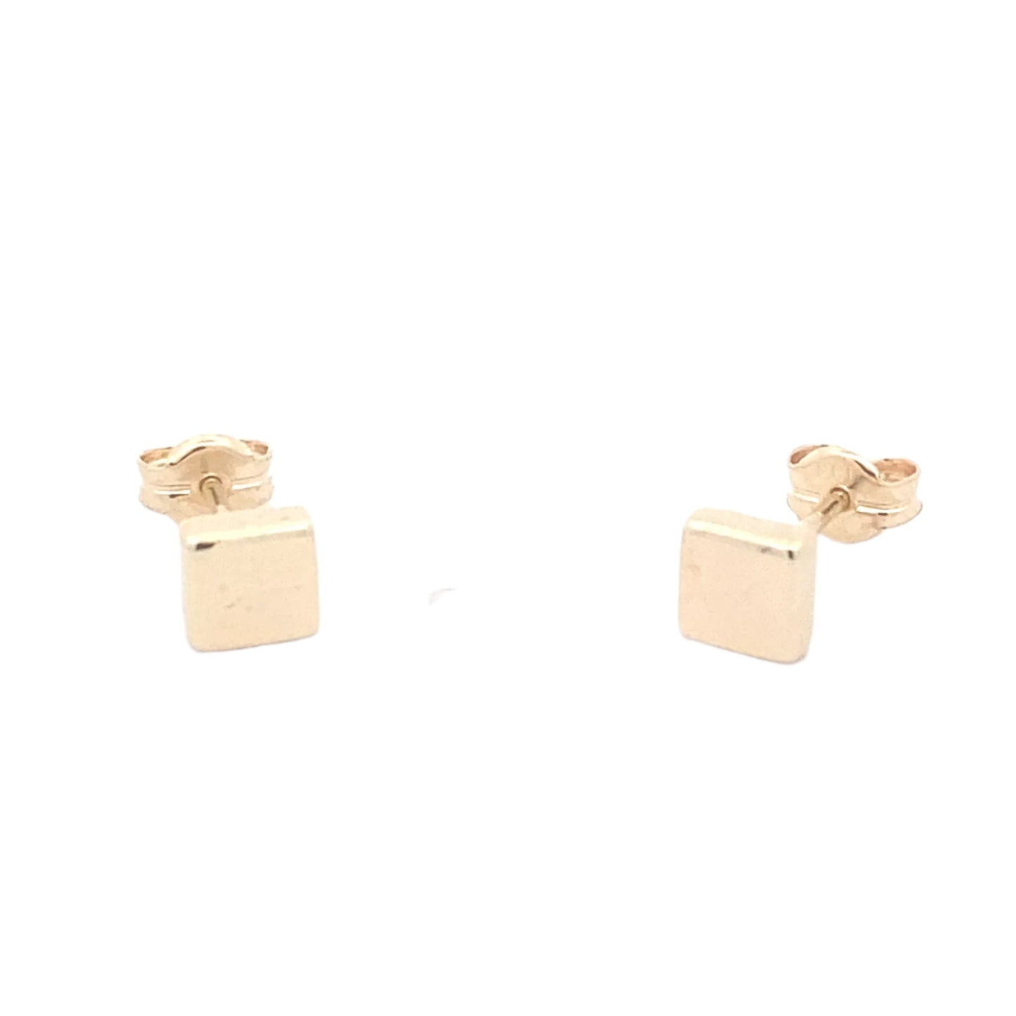 Yellow Gold 5mm Square Stud Earring Gardiner Brothers