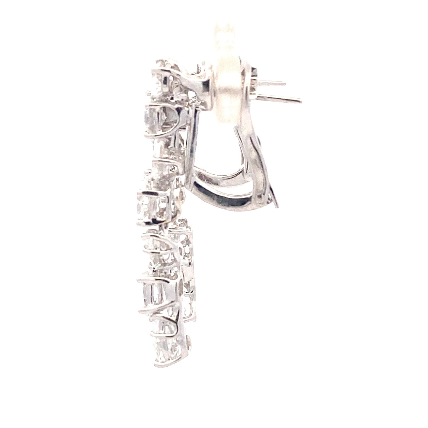 Oval and Pear Shaped Diamond Fancy Style Drop Earrings - 4.29cts Gardiner Brothers