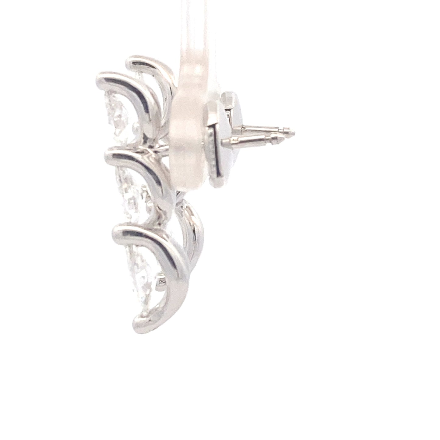 Marquise Shaped Diamond Drop Earrings - 1.59cts Gardiner Brothers