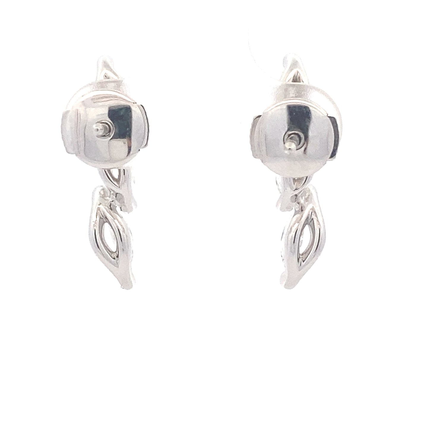 Marquise Shaped Diamond Drop Earrings - 1.59cts Gardiner Brothers