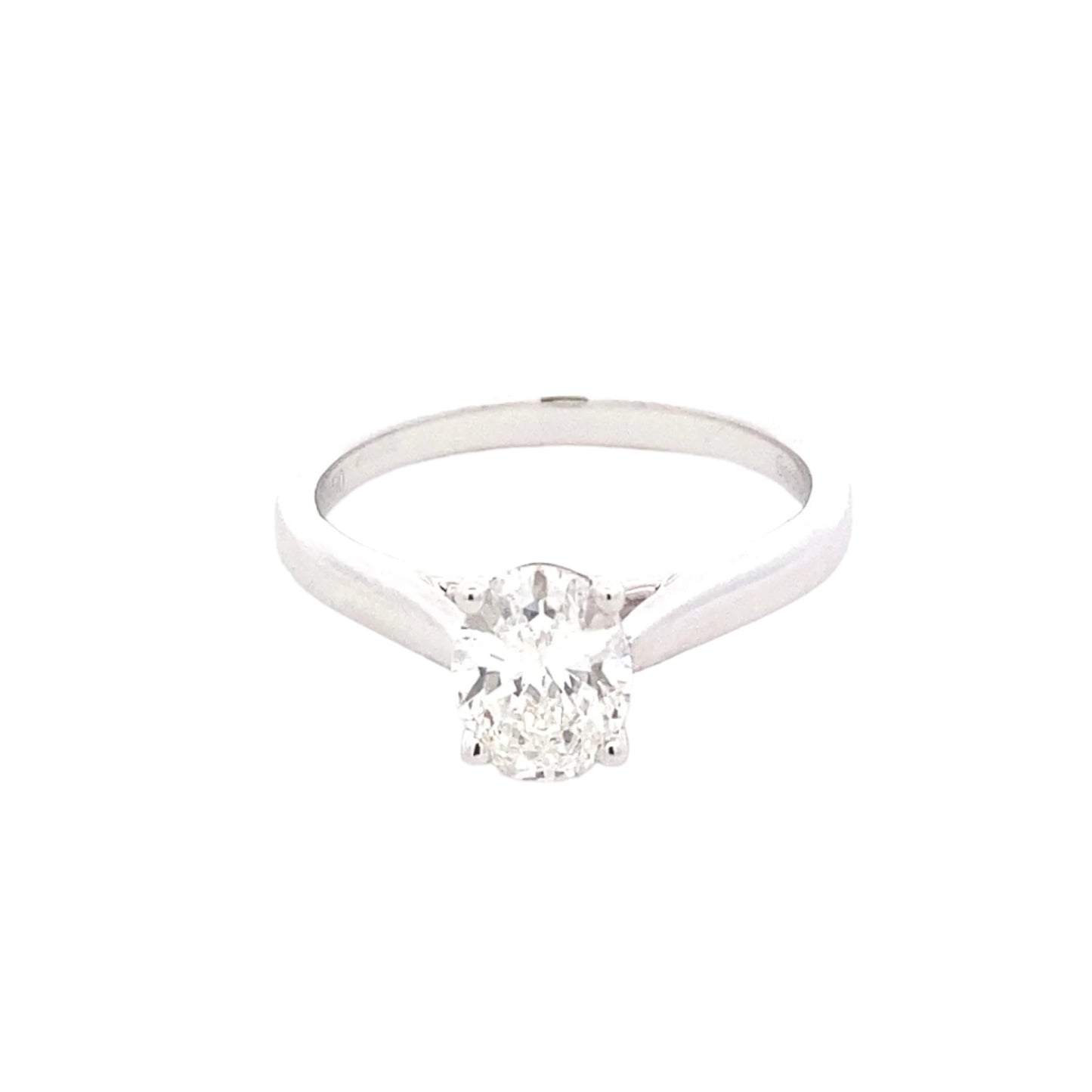Oval Shaped Diamond Solitaire Ring - 0.91cts Gardiner Brothers