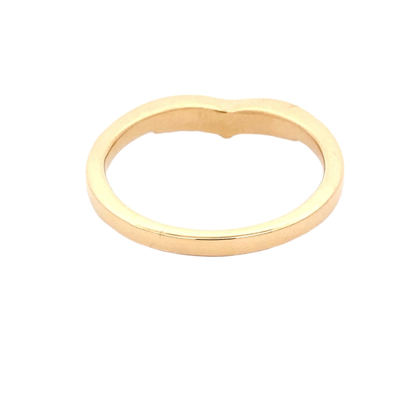 WishBone Shaped Diamond Set Wedding Band Gardiner Brothers