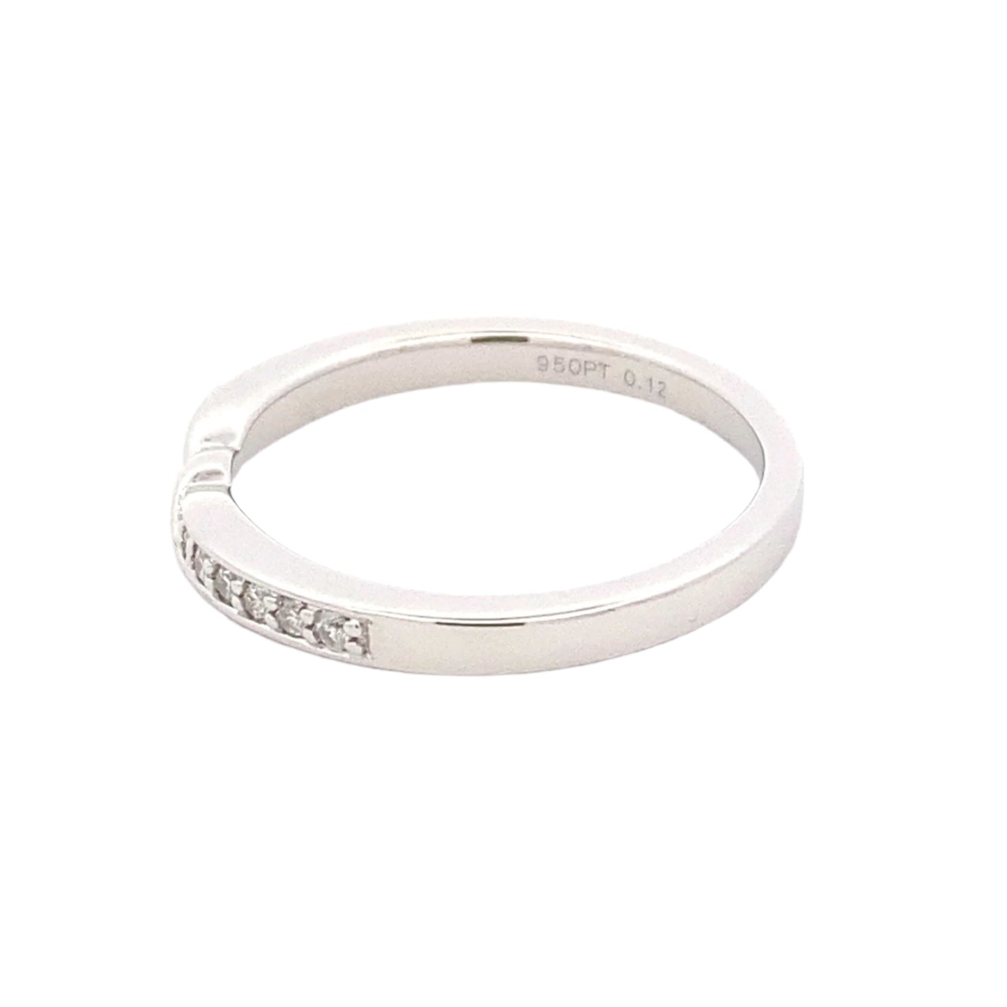 Twisted Bowtie Shaped Diamond Set Wedding Band