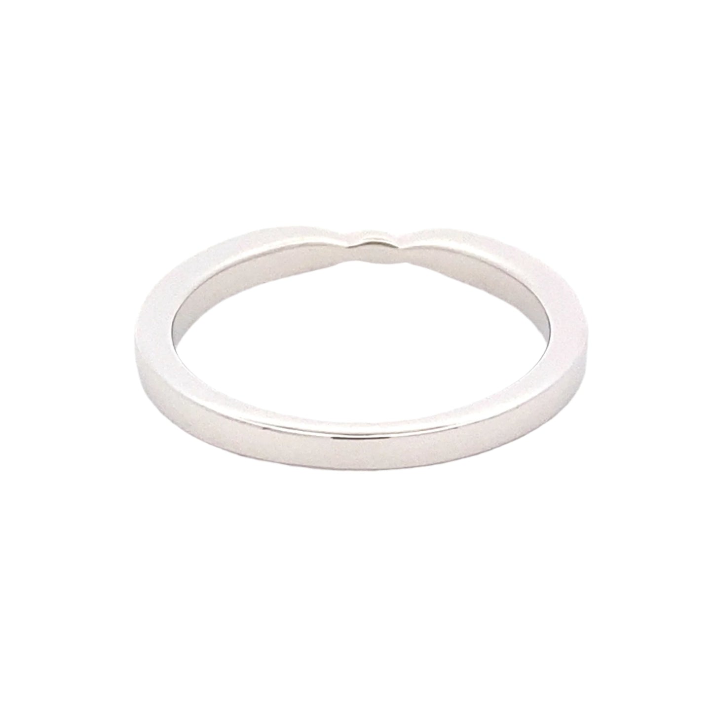 Twisted Bowtie Shaped Diamond Set Wedding Band